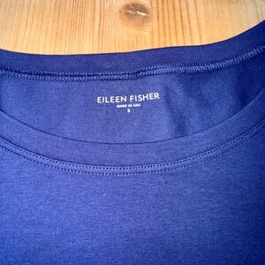 Eileen Fisher Organic Cotton Spandex‎ Dress, Women's Size S, Blue USA Made